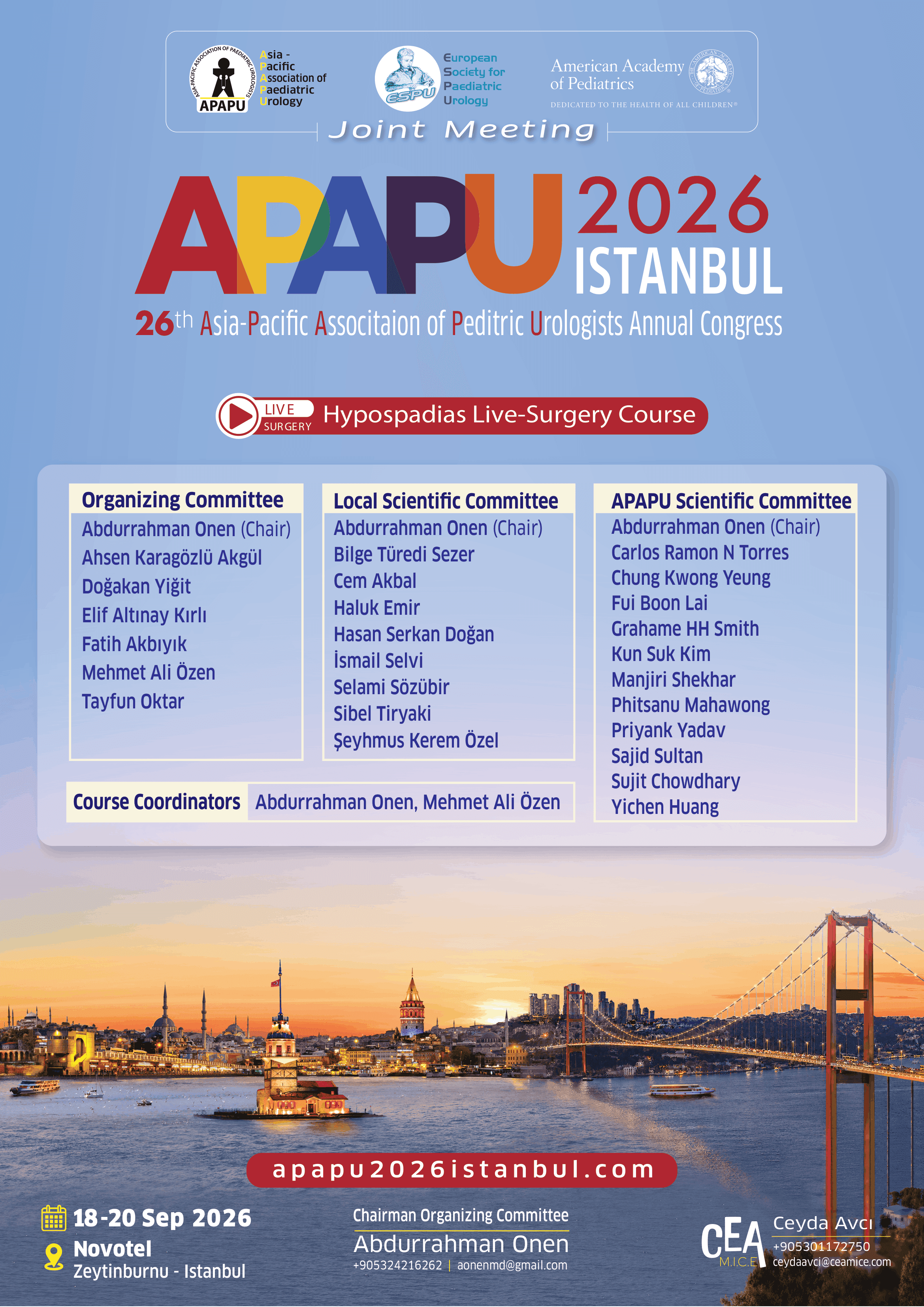 APAPU 2026 Congress Committees