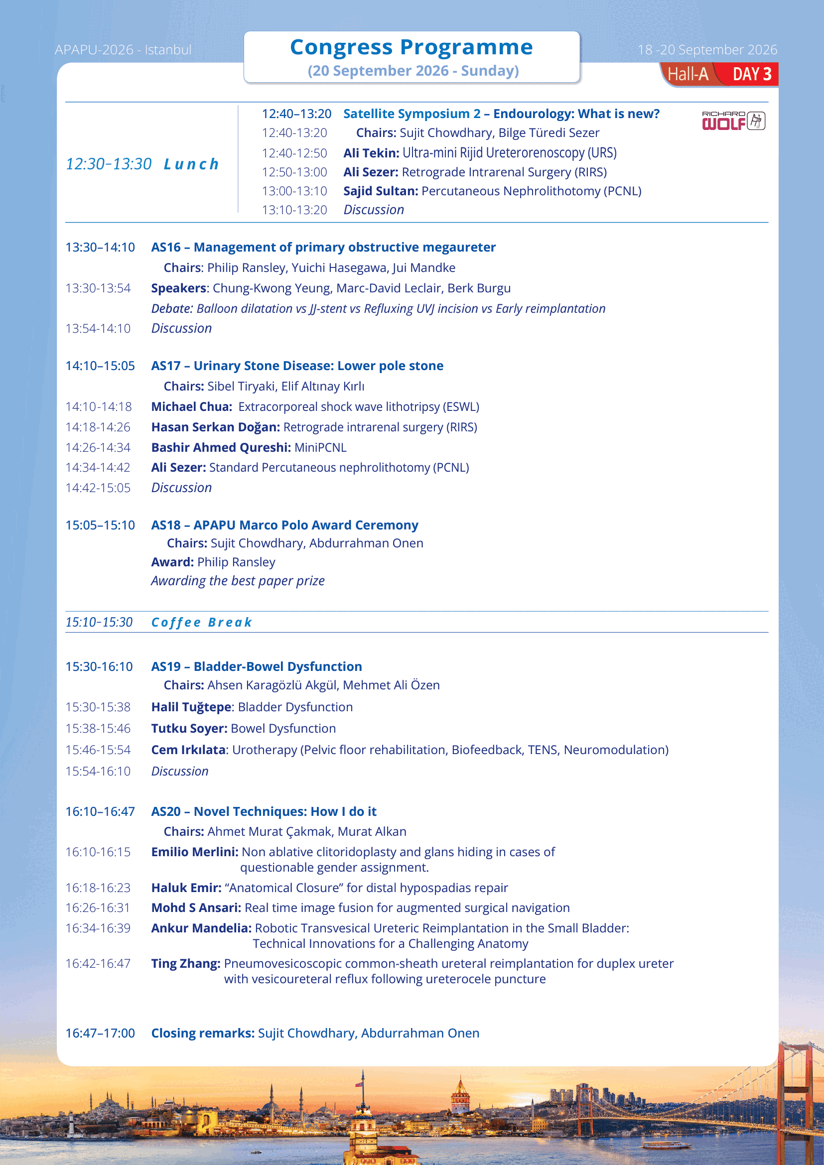 APAPU 2026 Scientific Program - Day 3 - Hall A 2/2